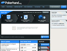 Tablet Screenshot of pokerhand.org